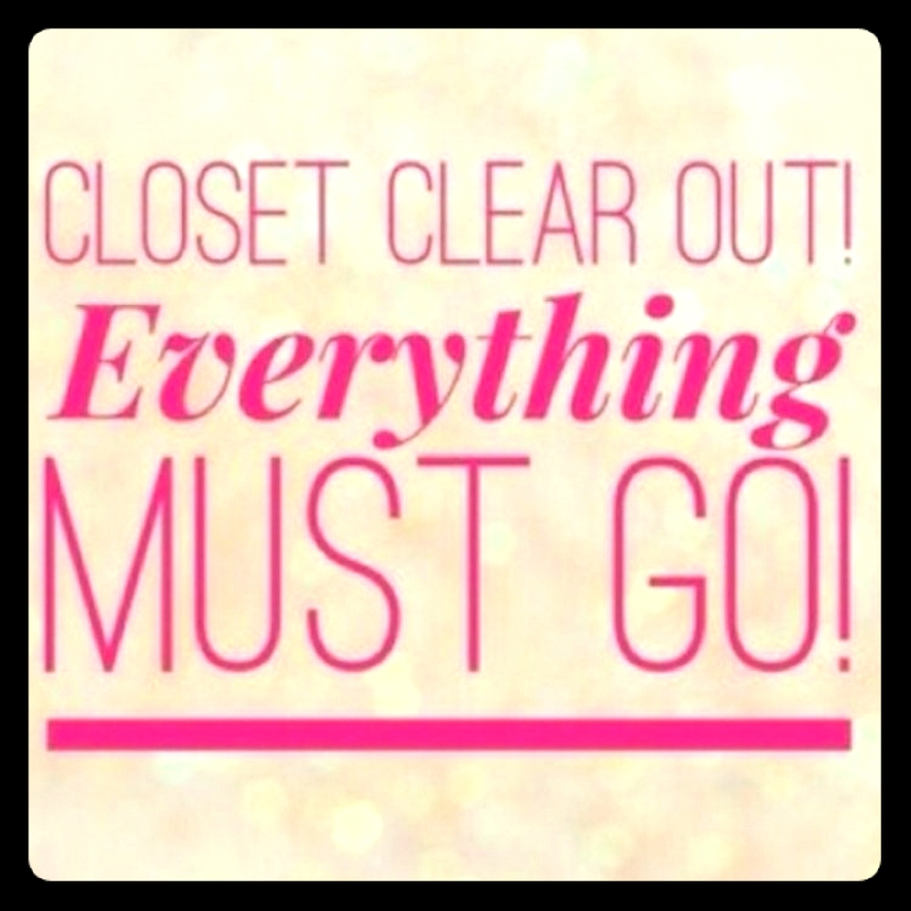 WHOLE CLOSET IS ON CLEARANCE